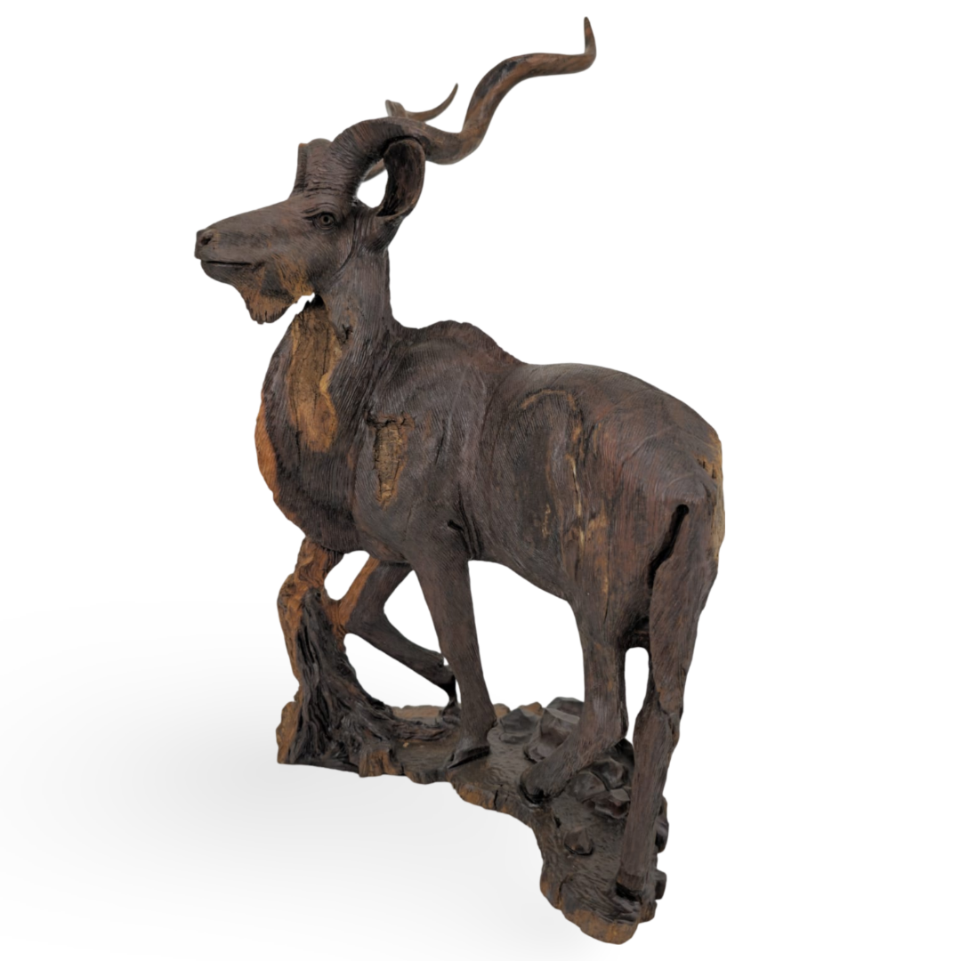Leadwood kudu carving