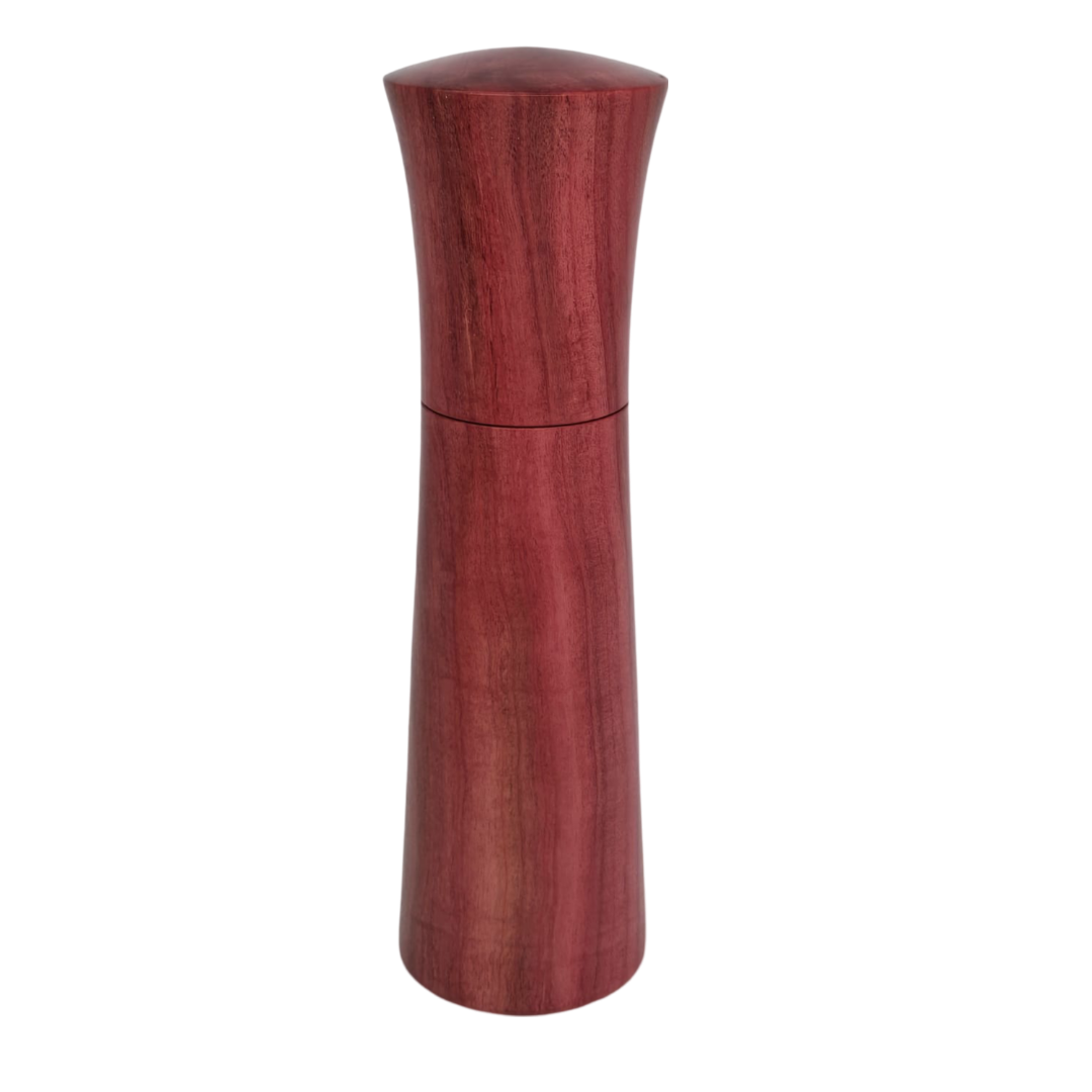 Red ivory salt and pepper mill