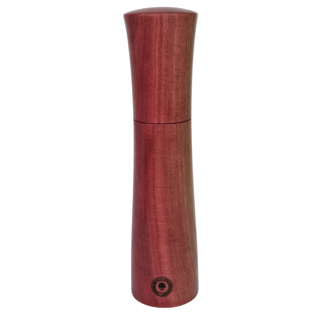 Red ivory salt and pepper mill