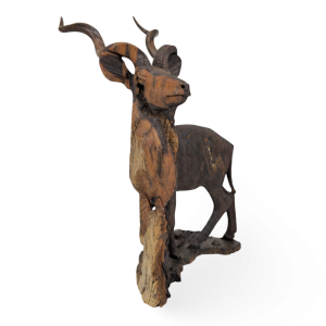 Leadwood kudu carving